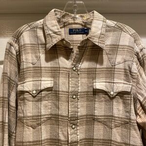 Polo Ralph Lauren Western Pearl Snap Shirt Medium